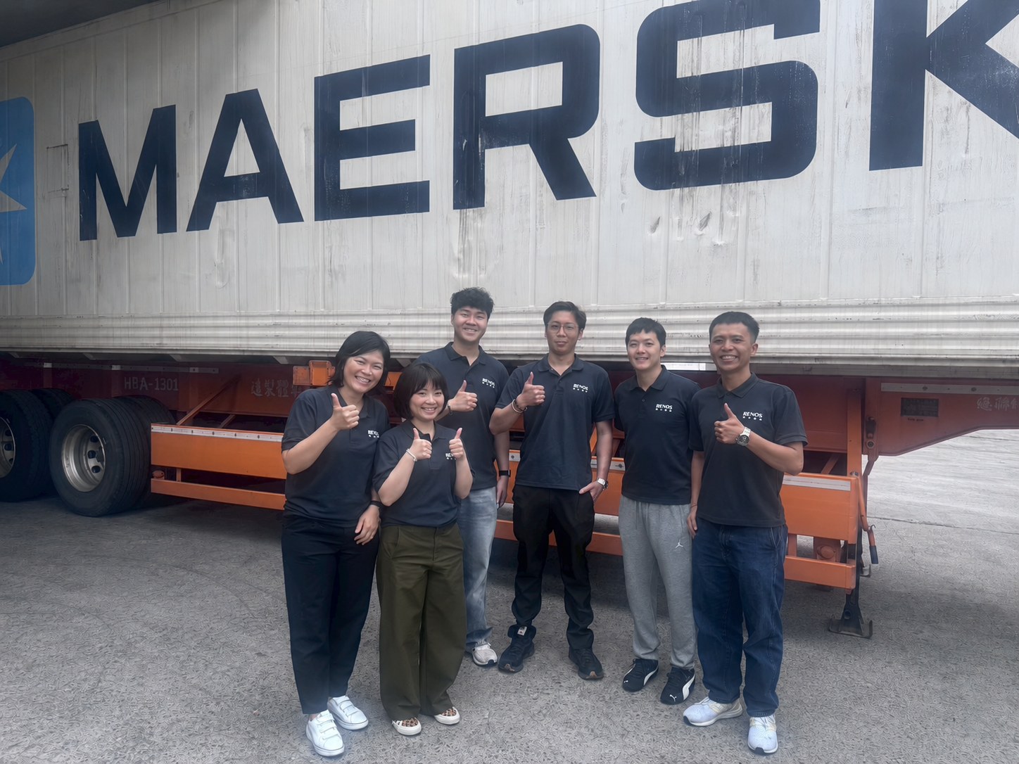 Renos team and warehouse